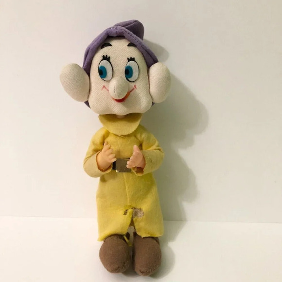Vtg 1960s Gund Gunderful Creation Disney  Snow White Dwarf Dopey Missing Tag - Picture 1 of 16